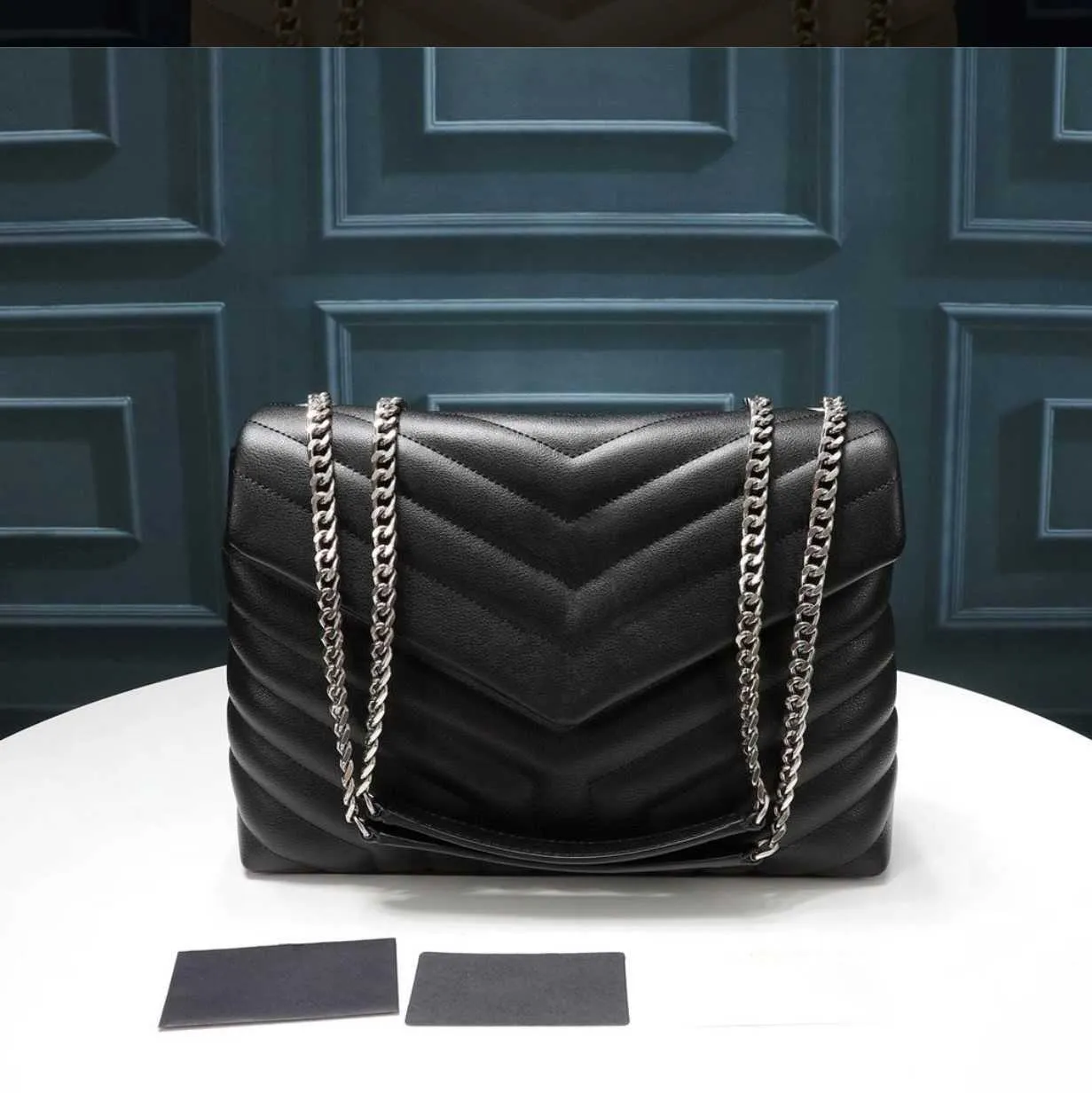 5a +バッグ100％純正レザーハイバージョンラグジュアリーデザイナーバッグフグハンドバッグファッション女性ショルダーLou Handbag Professional