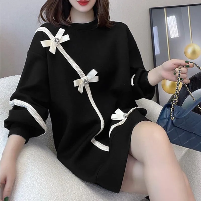 Casual Dresses Winter Womens Sweaters Fall 2021 Women Clothing Knitted Loose Sweater Knitting Wool Oversize Pullover Woman Girls Thick