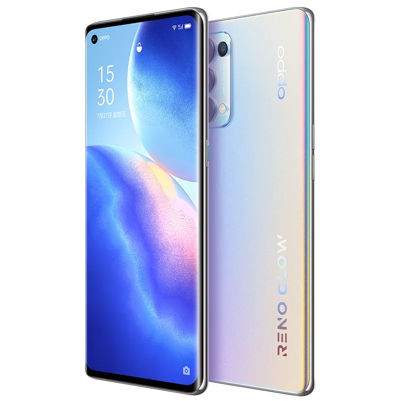 Original OPPO Reno 5 Pro 5G Mobile Phone 12GB RAM 256GB ROM MTK 1000+ Octa Core 6.55" Full Screen 64MP AI NFC Face ID Fingerprint Cell Phone