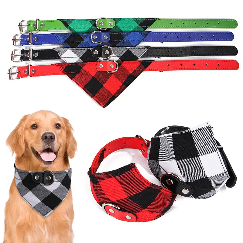 Unique style Christmas Dog Cat Collar Bandana Pet Gift Adjustable Soft Comfy Collars for Small Medium Large Dogs Triangle Birthday Washable Christmas Scarf