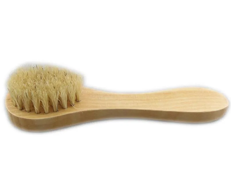 2022 nouvelle brosse nettoyante pour le visage pour l'exfoliation du visage poils naturels nettoyant les brosses pour le brossage à sec