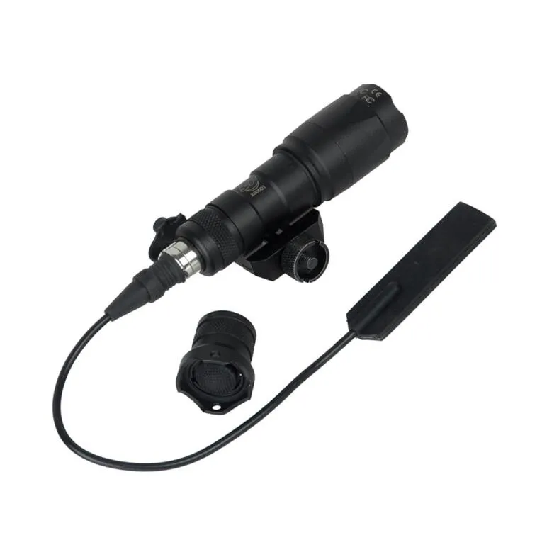 Airsoft Tactical SF M300 Mini Scout Light 250lumen tactical flashlight with remote switch tail mount for 20MM Weaver Rail
