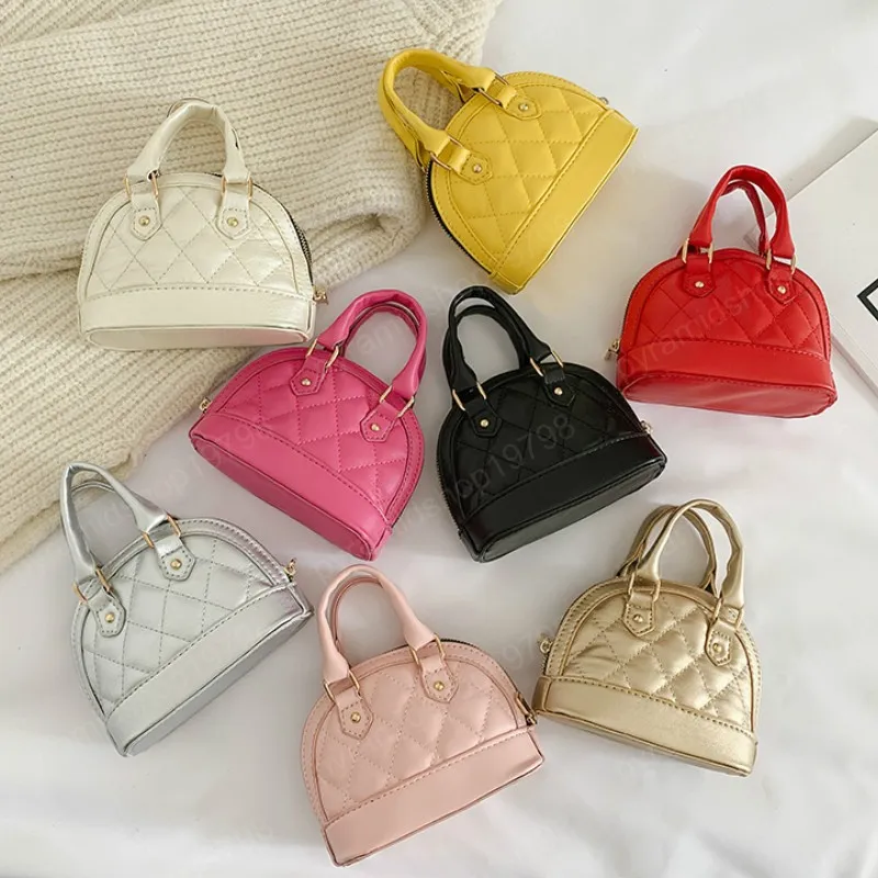 Crianças mini-bolsas e bolsas de couro Bags Bandoleira para Carteira meninas pequeno Coin Pouch bebê embreagem Shell Saco do presente