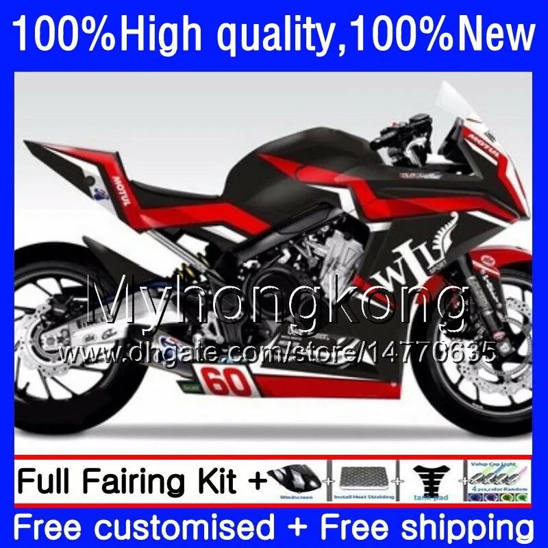 들어 키트 2012 2013 2014 2015 광택이 CBR650F 11 12 13 14 15 16 바람막이 BLK 53HM.1 CBR 650F CBR650 F CBR650 빨간색 650 F CBR650F 2011 HONDA CBR