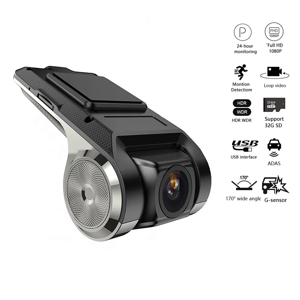 Dash Cam Adas Car DVR Adas Dashcam DVRS Video Night Vision HD 720P Auto Rejestrator do Android Multimedia Player DVD