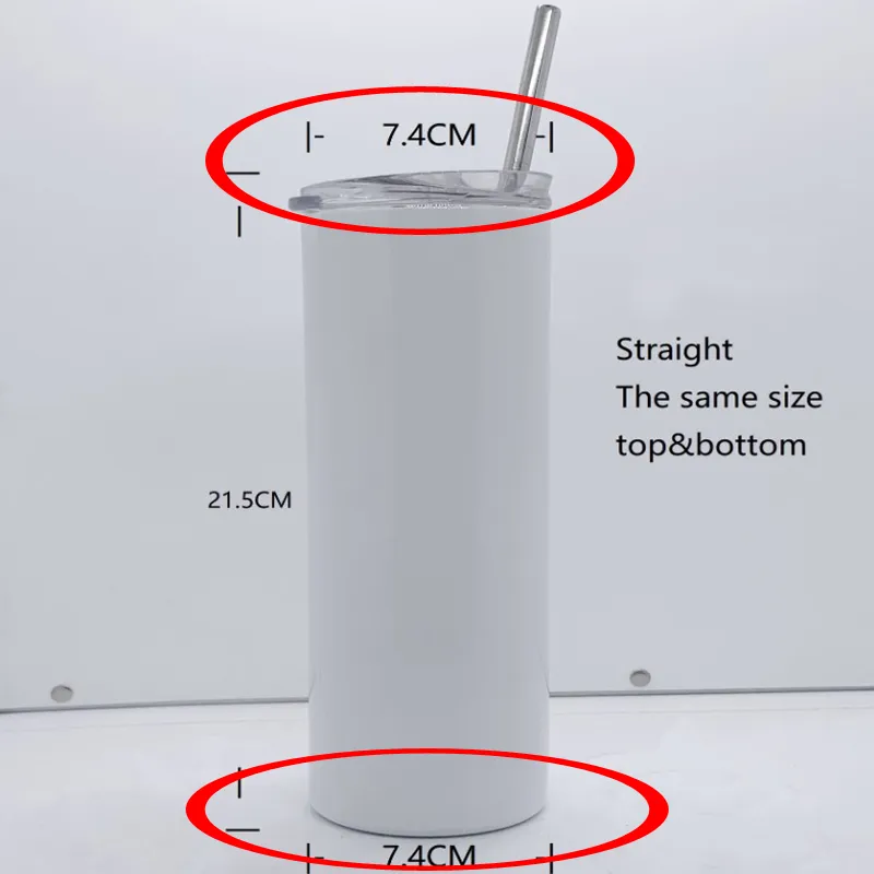승화 텀블러 스트레이트 빈 20oz 스테인레스 스틸 스키니 절연 DIY 스트레이트 컵 맥주 커피 머그잔
