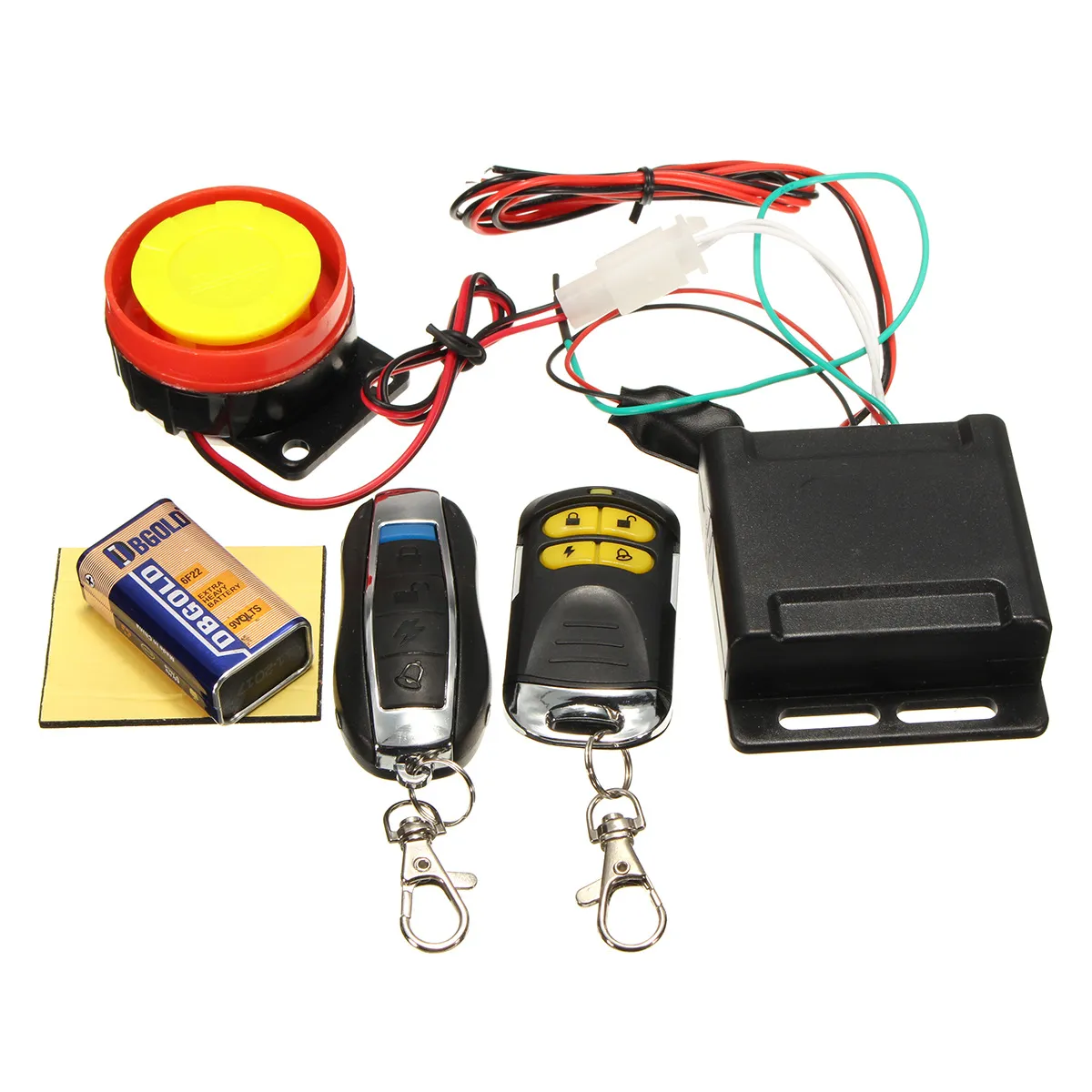 Universial double télécommande moto alarme système de sécurité moto vol Protection vélo Scooter moteur système d'alarme 12V