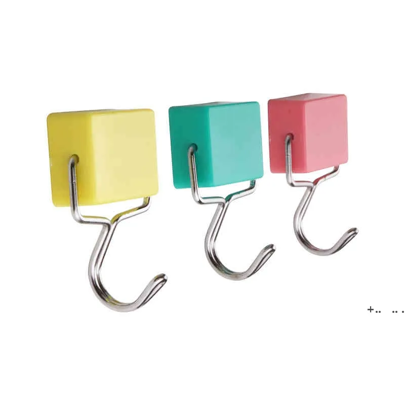 Magic Strong Magnetic Hooks Heavy Duty Kitchen RefrigeratorWall Hook Hangers Key Coat Cup Hanging Hanger Home Kitchens Storage CCF14126