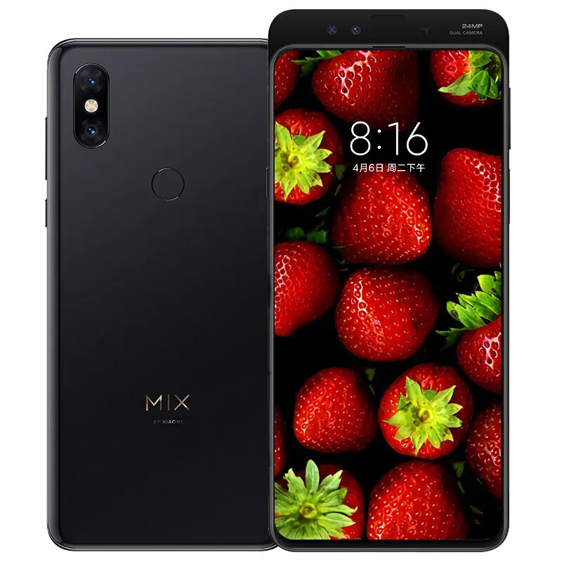 Original Xiaomi Mi Mix 3 4G LTE Slide Handy 6 GB RAM 128 GB ROM Snapdragon 845 Octa Core Android 6,39" Vollbild 24,0 MP AI NFC Fingerabdruck-ID Smart Mobiltelefon