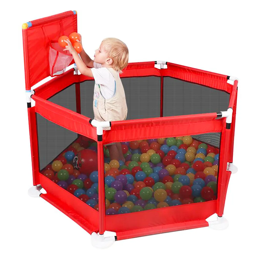 Foldable Baby Playpen with Toys Game Fence