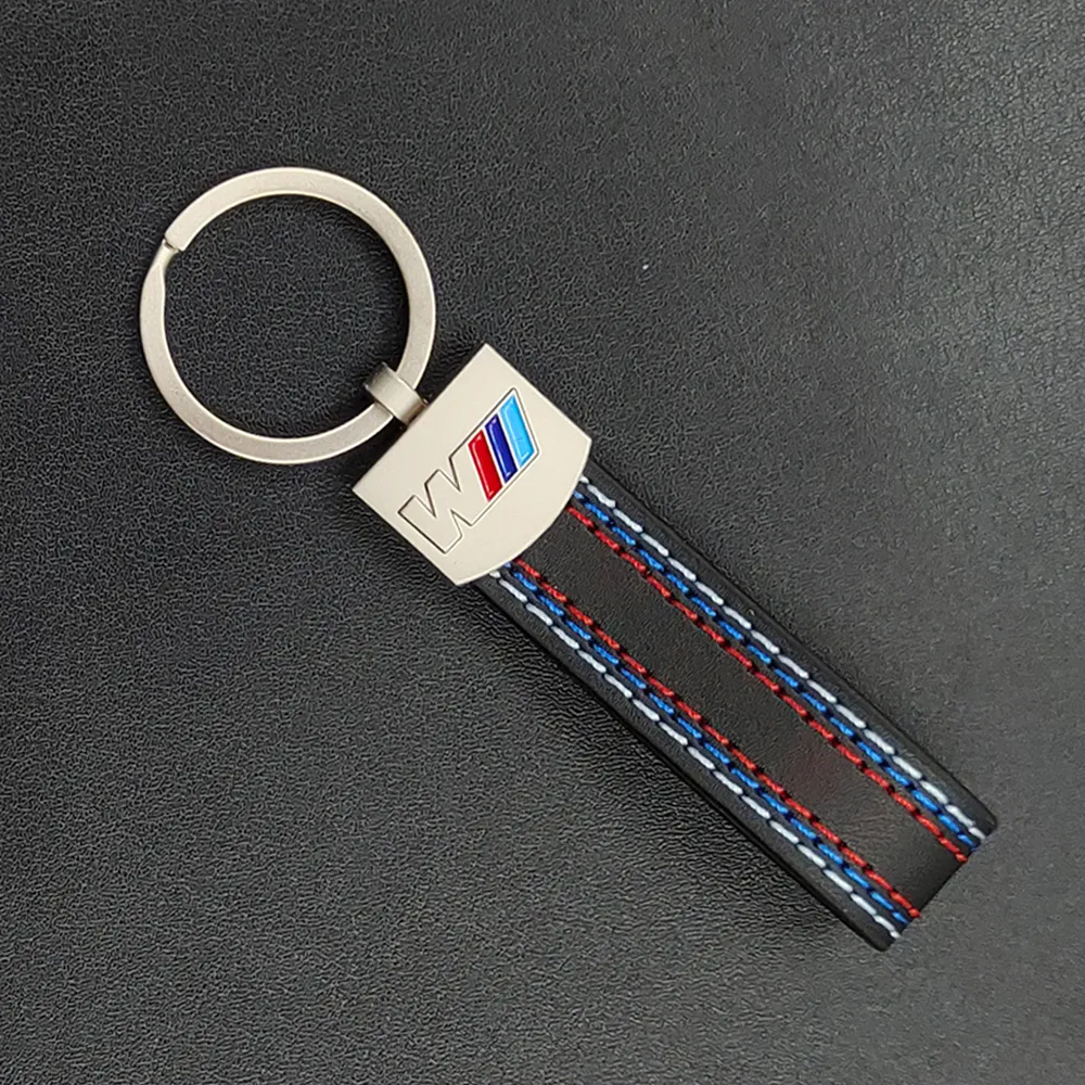 هدية خاصة لـ BMW Metal Carke -keychain X6 X5 M Tech M Sport M3 M5 Leather Key Chain E46 E39 E60 F30 E90 F10 NO RABOR RINGS