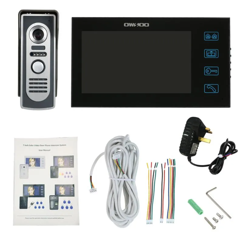Video Door Phones OWSOO Inch Color Phone Doorbell Intercom Kit