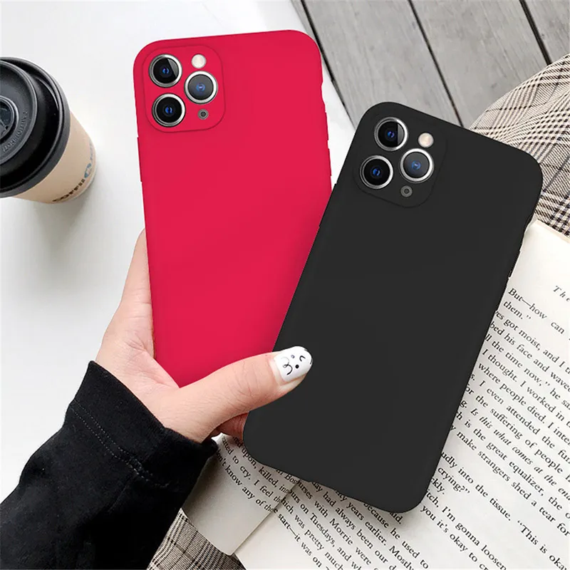 16 couleurs Convient pour Iphone 11 X Plus Affichage Trou fin Coque de téléphone en TPU givré Protection des yeux Coque souple en TPU givré Coque de téléphone peinte