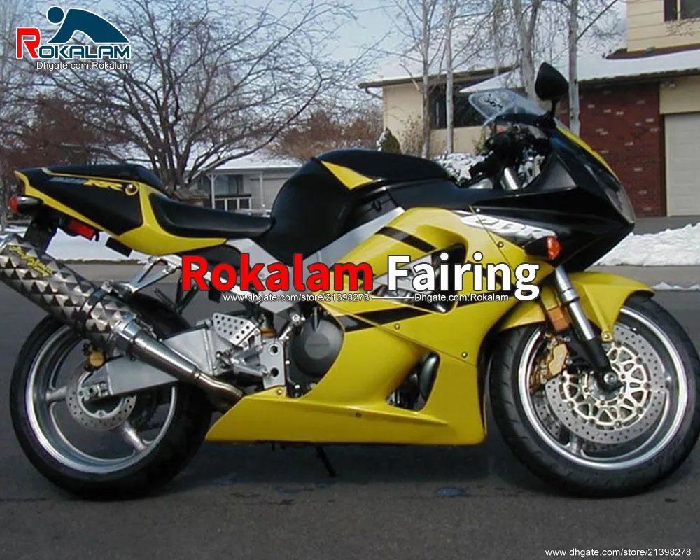 Dla Honda CBR900RR CBR 900 RR Custom Fairing CBR929RR 2000-2001 00 01 Yellow Black Motorcycle Wishing Zestaw (formowanie wtryskowe)