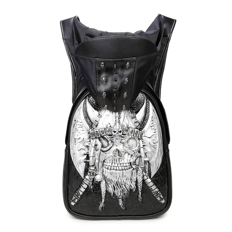 Unisex PU Oxford 3D wolf head laptop backpack with zipper closure and  20-35L capacity for school from Dhgate Backpack - price 57.57