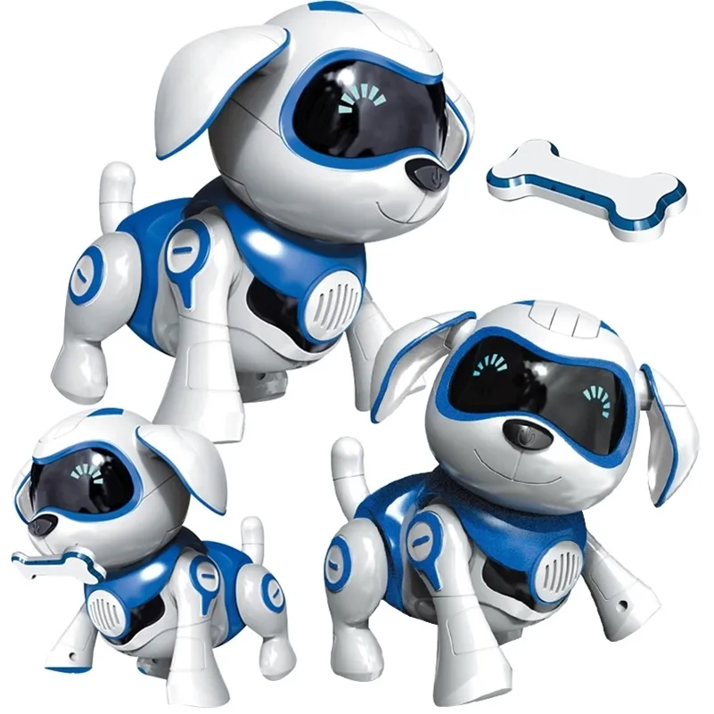 Новые электронные питомцы игрушки собаки музыки петь танец интеллектуальные механические инфракрасные чувства Smart Robot Dog игрушки для детей подарки 201212