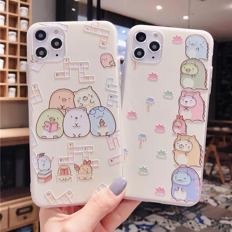 Cute Cartoon Phone Case For IPhone 12 Pro Max 11Pro SE 2020 7 8 Plus 6 6s  For IPhone 12 Mini 11 Pro X XR XSMax Capa Fundas From Tinastore9, $2.11