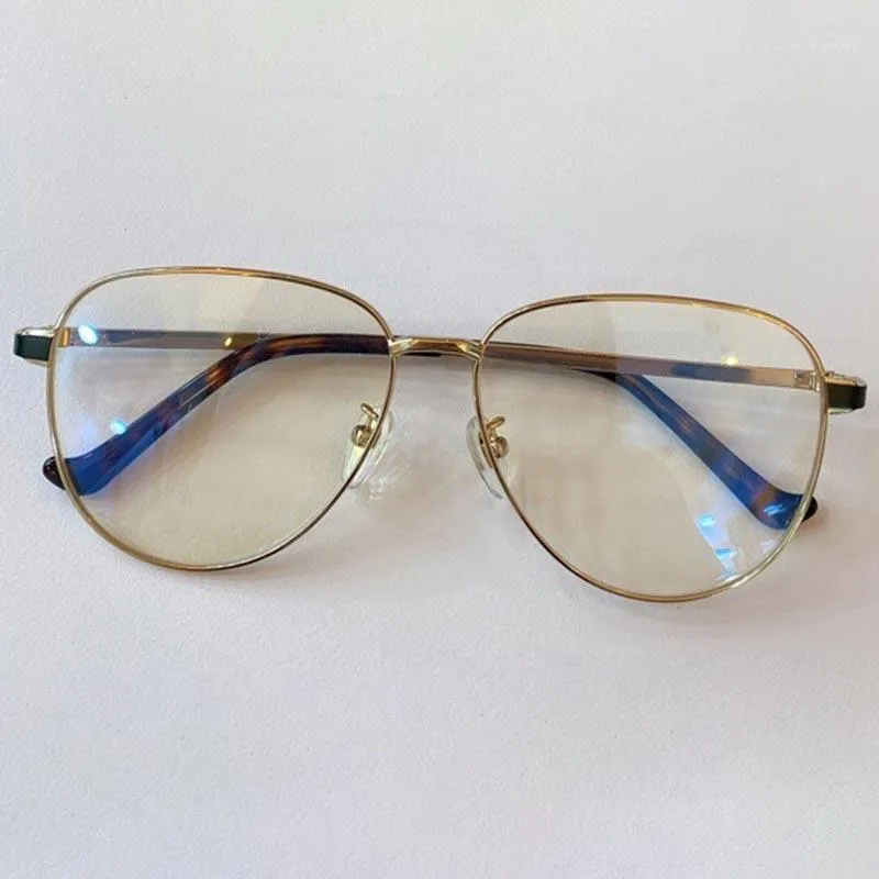 Moda Óculos de sol Quadrões Vintage Pilot anti-azul óculos metais leves para homens Mulheres Optical Computer Frame1