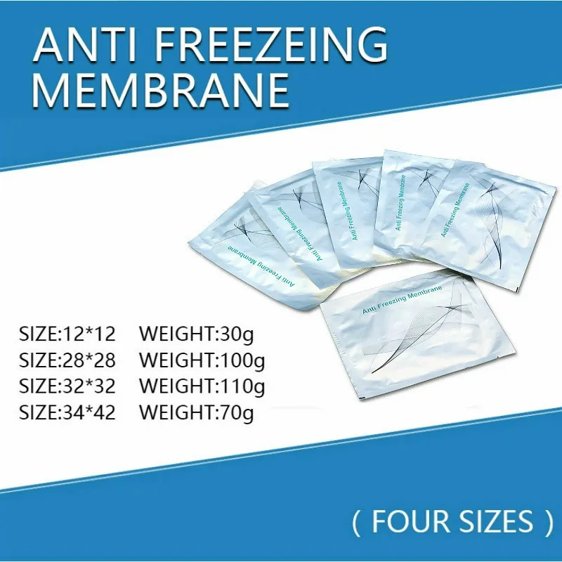 Acessórios Partes Cryolipólise Anti -congelamento da membrana crio -criofree Crioterapia Antifreeze para salão clínico e uso doméstico