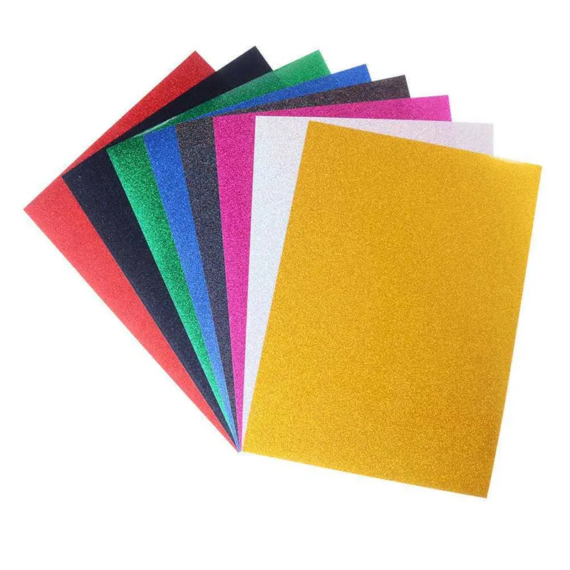 Glitter Transfer Vinyl Film 30*25 cm Sheet Heat Transfer Vinyl or DIY T-Shirt Textile Craft Leather