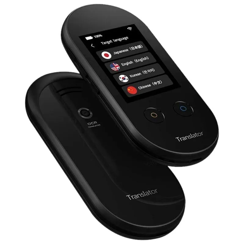 Traducteur Vocal Intelligent - 144 Langues, Traduction Instantanée, Portable, Bluetooth, Parfait Voyage Et Communication