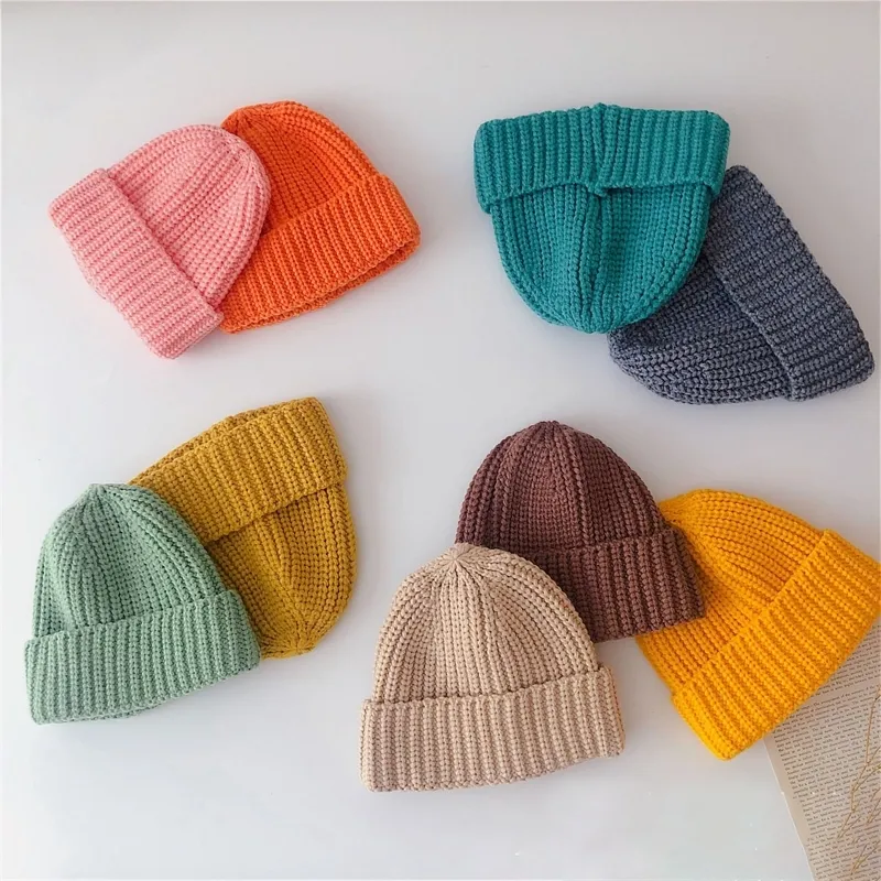 Gorro de punto para niños, gorro infantil para bebé, niño y niña, gorro para niños cálidos para bebés, Otoño Invierno, sombrero para niñas, gorro para niños pequeños, gorro Enfant Y201024