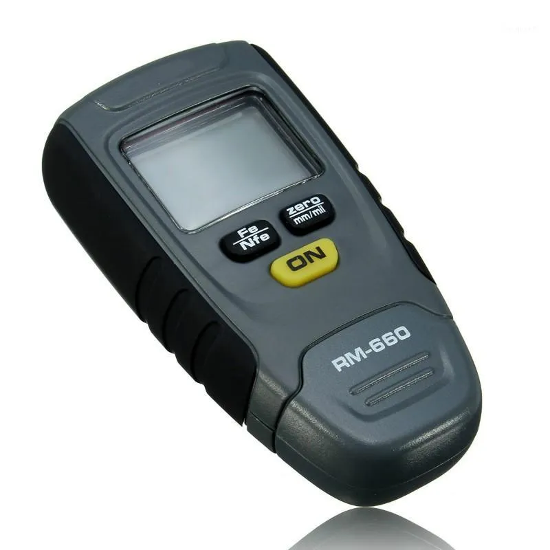 Partihandel-Paint Coating Tjocklek Tester Digital Gauge Meter Instrument 0-1.25mm Järn Aluminium Base Metall Bil Automotive Mått för RM6601