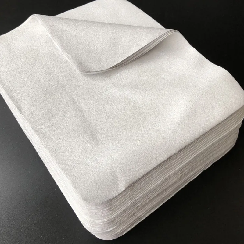 Peekaboo 100PCS 175mm 145mm Gray screen wipes cleaning microfiber Suede high quality sunglass cleaning cloth custom 201022210G