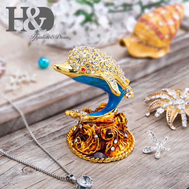 Jeweled animal on sale trinket boxes