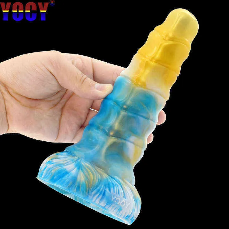 NXY Anal Toys New Adult Color Penis Fun Female Plug Vestibule Silicone Sex Products Masturbation Device 0314