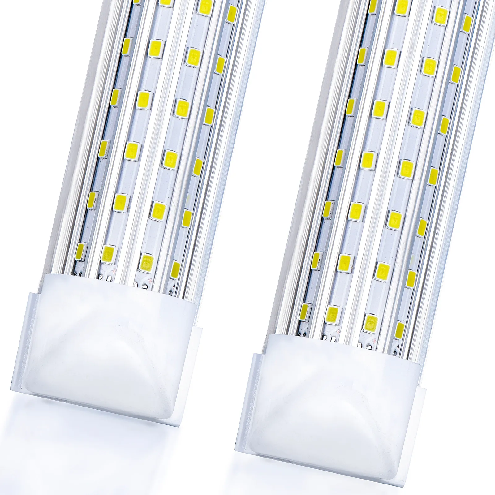 20 SZTUK, Oświetlenie sklepowe LED, 4FT 8FT 144W 14500LM 6000K, Zimna biel, Kształt U, Przezroczysta pokrywa, Wysoka moc wyjściowa, Linkable Shop Lights, T8 LED Tube Lights,