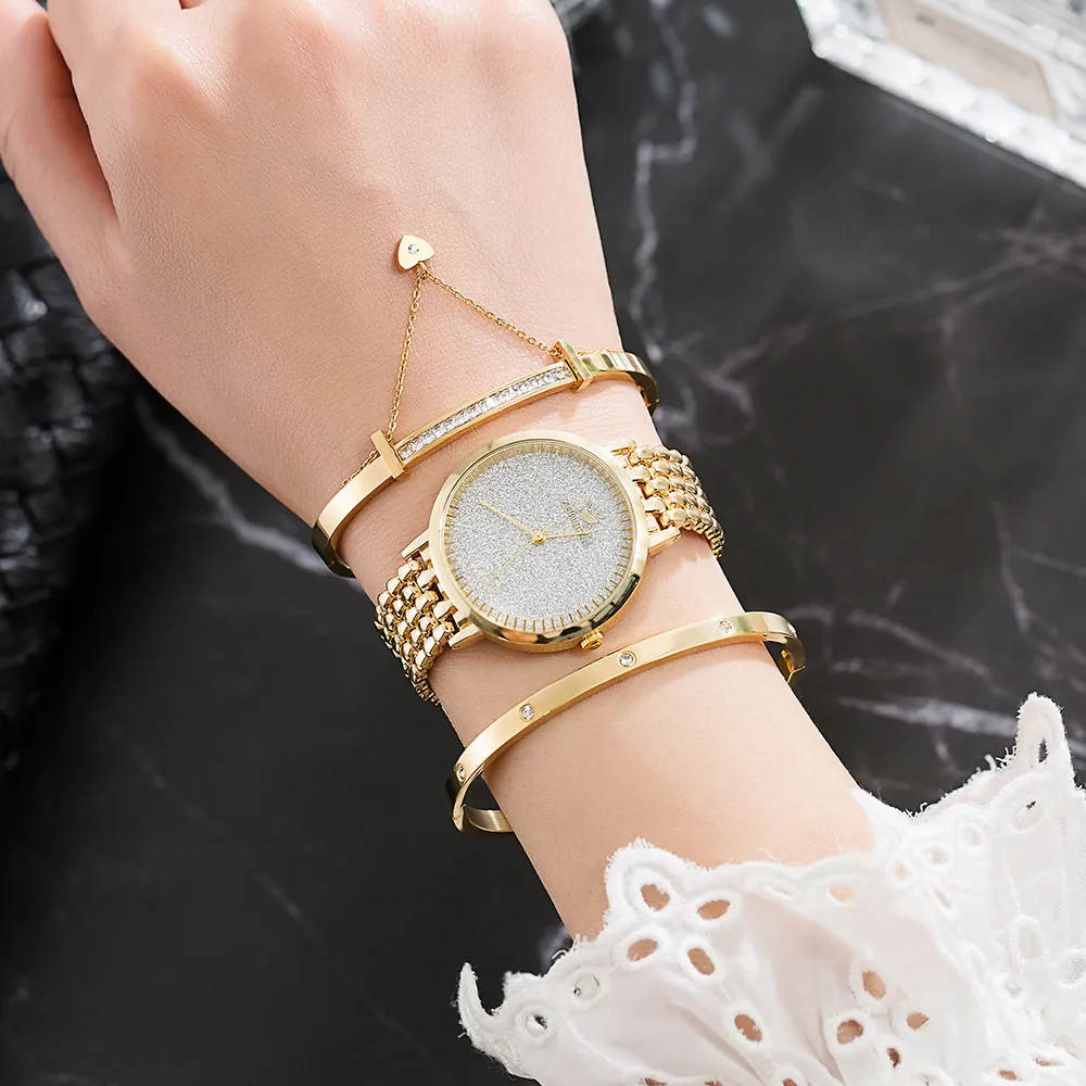 DHgate.com:Exquisite Frosted Sky Star Steel Band Womens