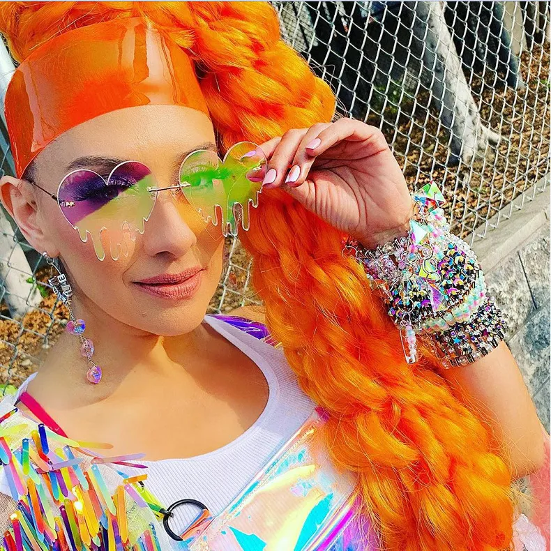 Water Drip Drop Tear Fashion Newest Shades Sunglasses Women Oversized Dripping Women Sun Glasses