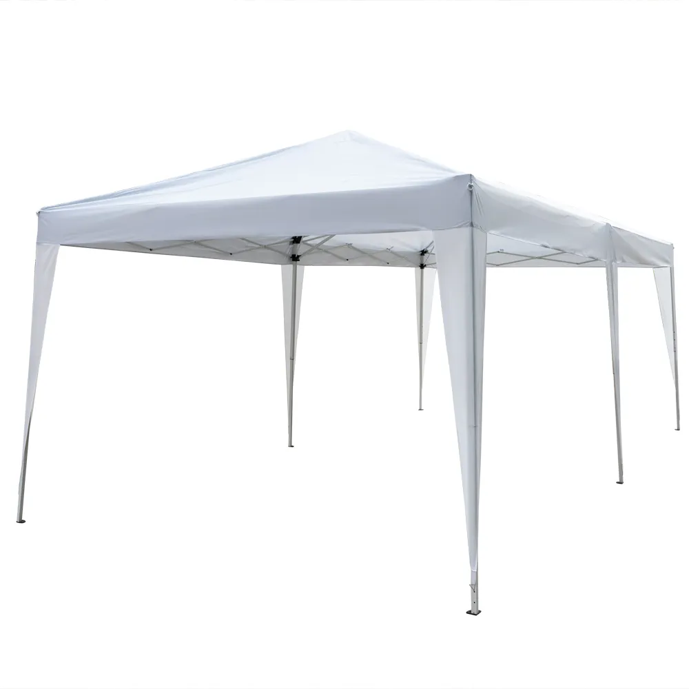 10x20ft Pop Up Wedding Party Shade Tente 3x6m Camping en plein air Imperméable Pliage Gazebo Beach Auvent avec sac de transport Navire de USA