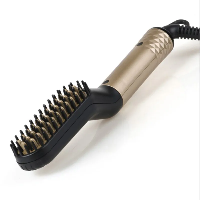 Peigne électrique multifonctionnel pour lisser les cheveux, peigne façonnant la barbe, outils de coiffure à faire soi-même, brosse