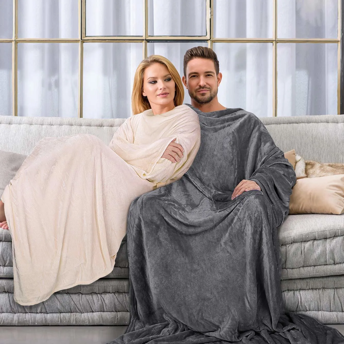 Soft Warm Comfy Plush TV Hooded Blanket Sweatshirt Fleece Throw Blanket With Sleeves For Adult Women Men Kids Weighted Wearable Blanket For Adults 201128 From Kong09 25.79 DHgate.Com Better Than