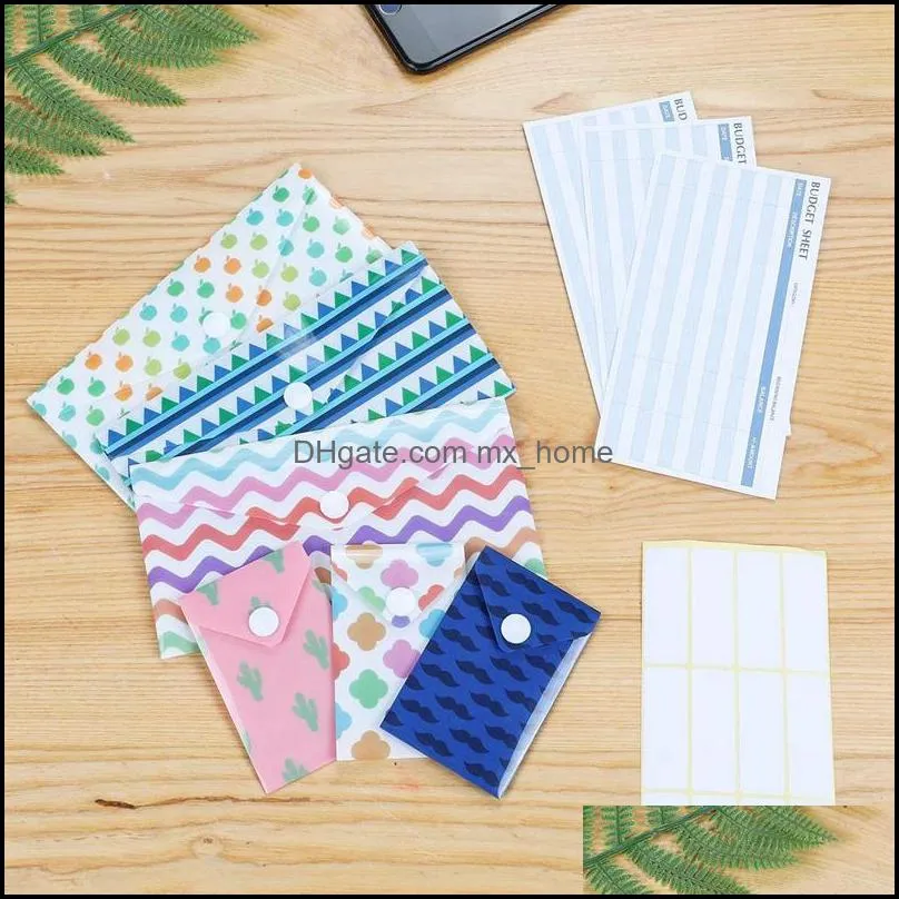 Gift Wrap 24 Pack Money Envelopes Cash Budget Wallet Envelope System Waterproof Reusable For Saving With Button