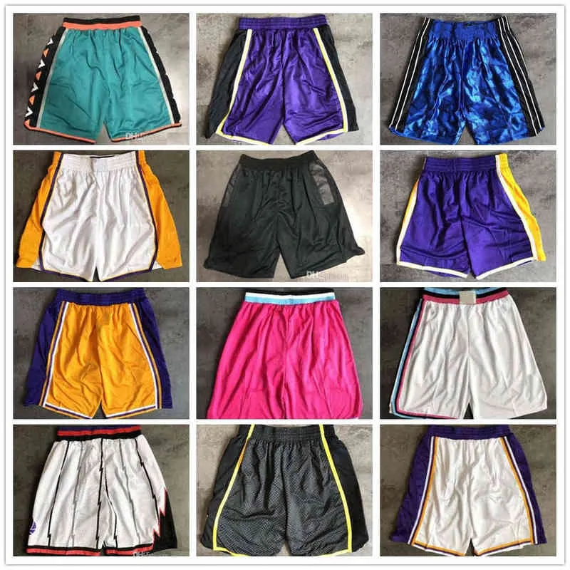 Team Mens Basketball Shorts NCAA College Sport Broek Stitched S-XXL