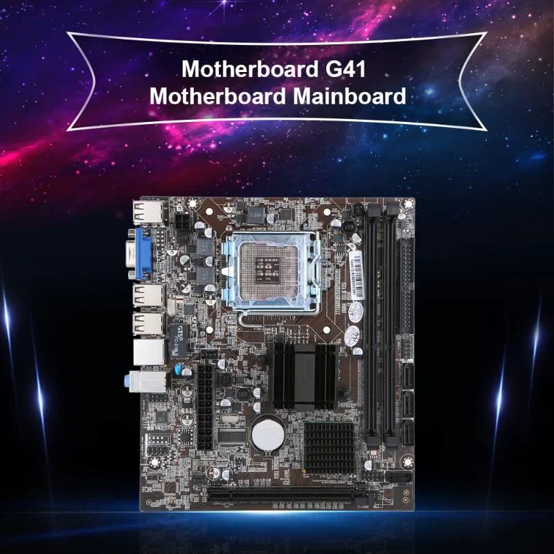 Jingsha Материнская плата Intel G41 Chipset SATA порт Разъем LGA771 / LGA775 DDR3 8GB для Windows, 7/10