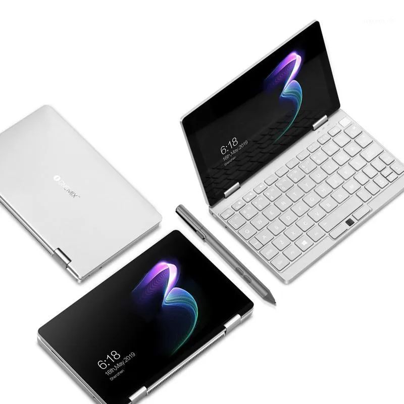 Dizüstü Bilgisayarlar Bir Netbook Mix 3 Tablet PC 8 "360Yoga Dizüstü IPS Intel Çekirdek M3-8100Y 8GB + 256 GB Arkadan Aydınlatmalı Klavye Parmak İzi Tanıma1