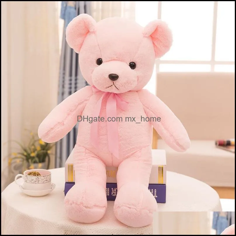 Little Bear Stuffed Animals cartoon plush toys dolls Kawaii animal Doll Kids toy Christmas gifts 35cm 10 colors Z5650