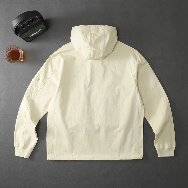 cptopstoney konng gonng Spring and autumn 19SS GHOST PIECE SMOCK/ANORAK COTTON NYLON TELA Pure cotton fabric, ghost hoodie coat