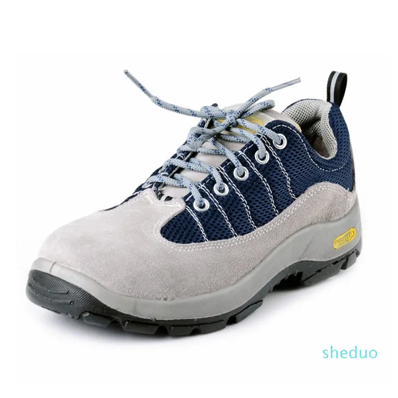 Série élastique Sécurité Chaussures Steel Toes SRC Serrure anti-slip Sportif Chaussure de sport Sauvette Respirurgie Anti-frastrissante Randonnée en plein air Industrial