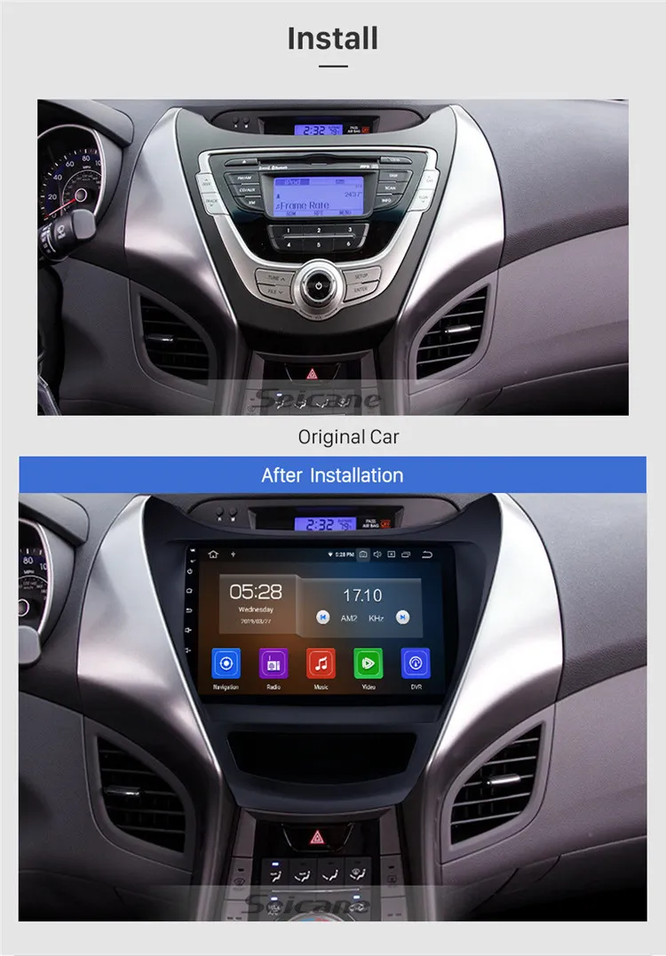 2013 hyundai elantra aftermarket on sale radio