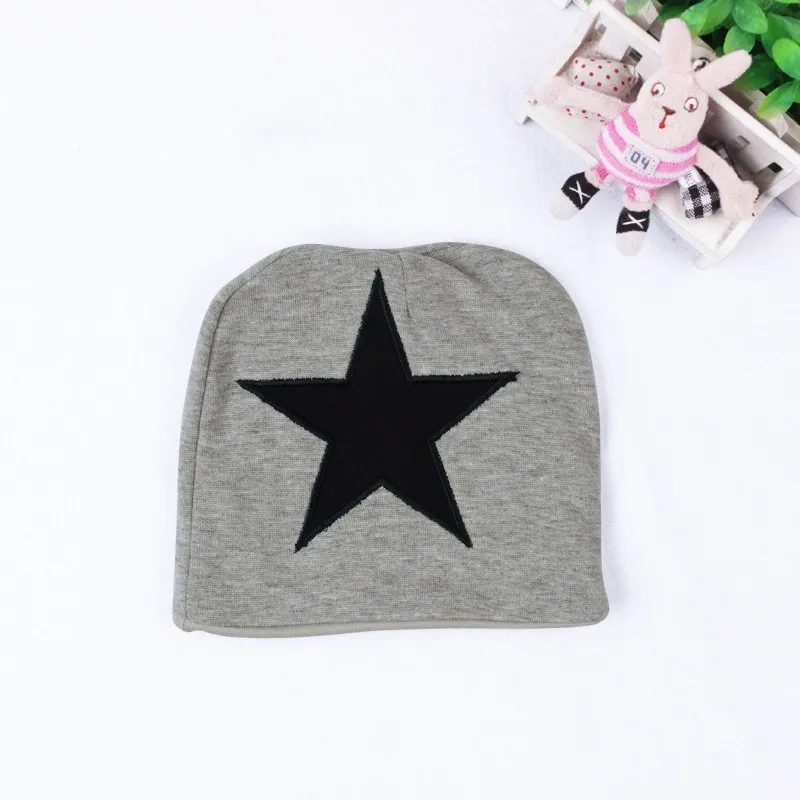 Baby Boys Baby Girls clothing set Newborn baby black grey striated T-shirt+ bib pants + hat stars pattern costumes suits (3)