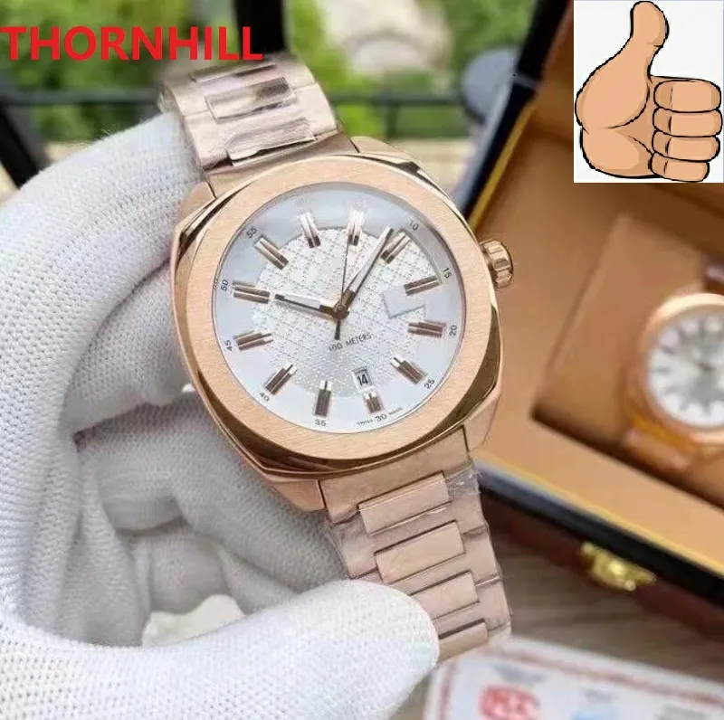 Herren-Armbanduhr, japanisches Quarzwerk, batteriebetrieben, klassische Day-Date-Uhr, 40 mm, komplett aus 904L-Edelstahl, 5 ATM wasserdicht, Super Crime Classic President-Armbanduhren, Montre Femme Reloj