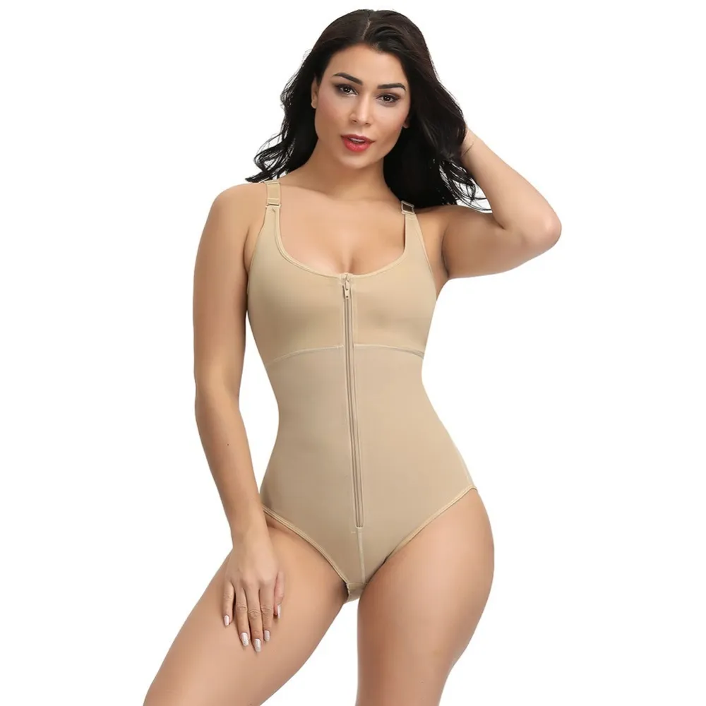 Feelingirl Shapewear For Women Tummy Control Shapewear Bodysuit Fajas Full  Body Shaper For Women's Shapewear Bodysuit Zip Crotch Closure Hook And Zip