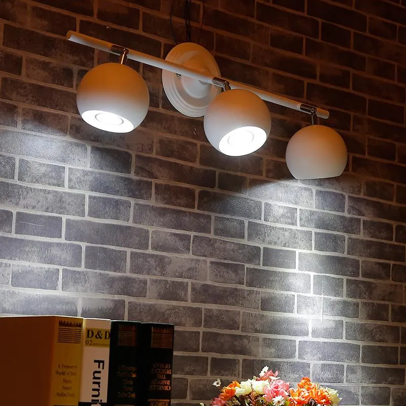 Plafoniere Vintage Loft LED Luce 1/2/3/4/5 Testa Lampada in ferro industriale Creativo Coffee Bar Negozio di tessuti / Illuminazione sala da pranzo