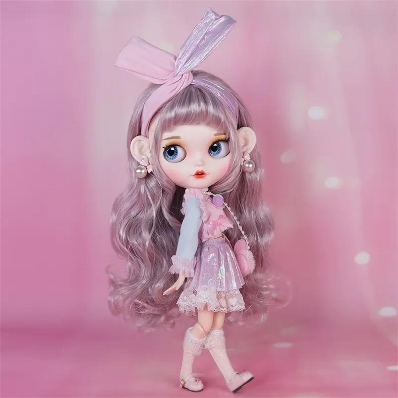 ICY DBS Blyth Doll 1/6 BJD Anime Doll Joint Body White Skin Matte Face Special Combo, включая одежду, обувь, руки, 30 см, ИГРУШКА 220315