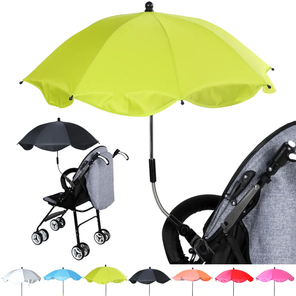 1pcs Avtagbar barnvagn Paraply Justerbar Baby Pram Inhämtad UV Sun Shade Parasol Regnskydd Utomhusverktyg 201112